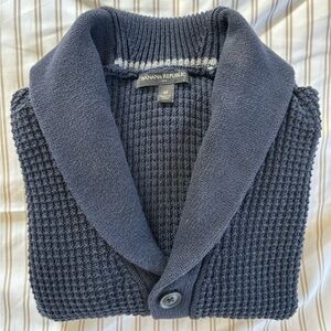 Banana Republic Men's Navy Cardigan Sweater